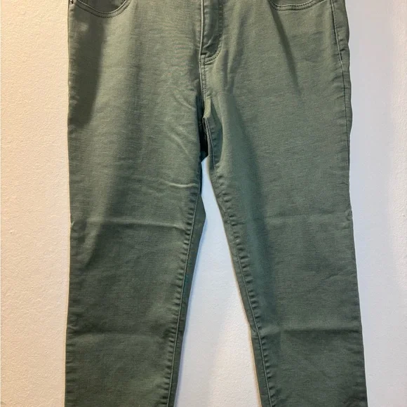Bass Olive Green Skinny Stretch Jeans - Picture 3 of 9